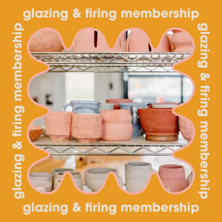 Firing and Glazing Membership - Monthly