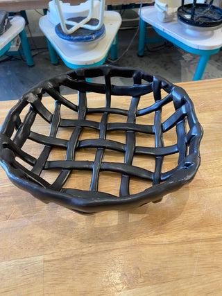 Black Basket Bowl