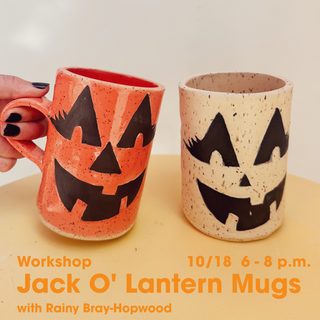 Handbuilt Jack O' Lantern Mugs Workshop